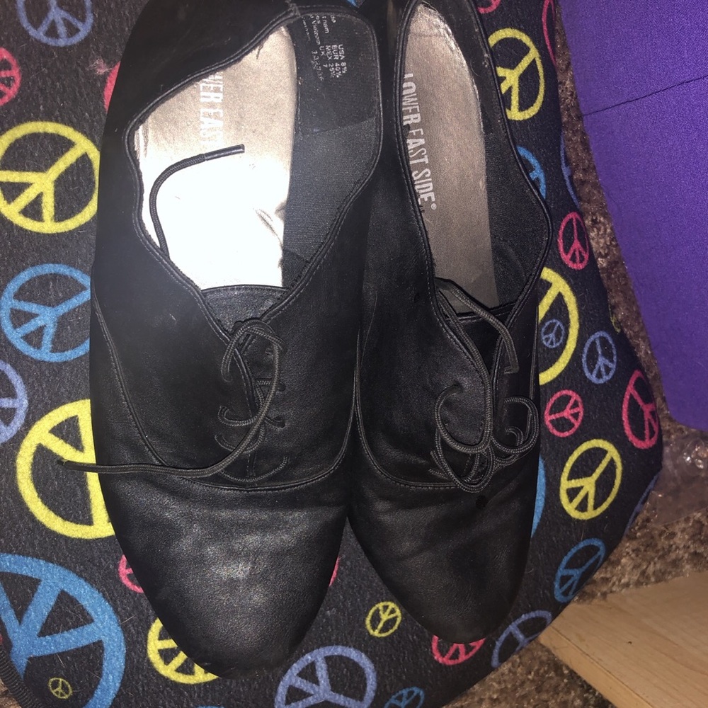 Lower East Side black pleather shoes!
